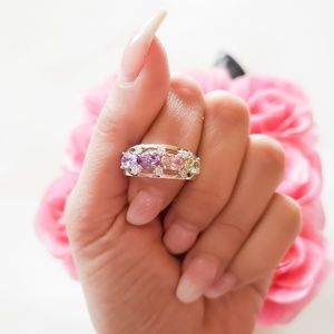 Fashion jewelry 18k gold plated ring